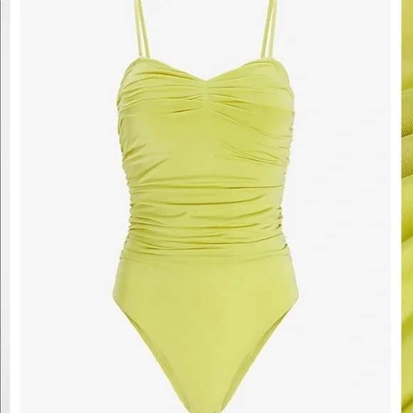 Express Body Contour Ruched Body Suit - Picture 3 of 6